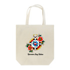 RaccoonDogTattooのロゴ入りloveのゆくえ時計　 Tote Bag