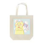 トラとハチワレの腕組みするねこ Tote Bag