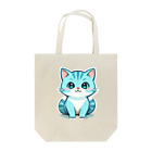 もふもふデザインストアの癒しのブルー猫グッズで、毎日を彩ろう Tote Bag