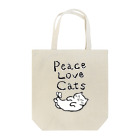 TomoshibiのPeace Love Cats 에코백