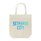 JIMOTOE Wear Local Japanの世田谷区 SETAGAYA CITY ロゴブルー Tote Bag