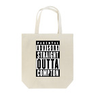 DRIPPEDのPARENTAL ADVISORY STRAIGHT OUTTA COMPTON-ペアレンタル・アドバイザリー・ストレイト・アウタ・コンプトン- ボックスロゴ Tote Bag