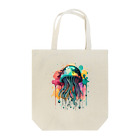 Moodifyのサイバーパンククラゲ　ミズクラゲ　水彩画スプラッシュ Tote Bag