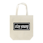 DRIPPEDのstay young-ステイヤング-BOXロゴ トートバッグ
