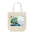 seijyuro worksのStella blue × Flower Tote Bag