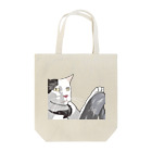 手書きイラストで猫ミームの運転する猫 Tote Bag