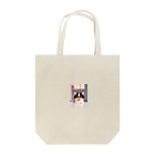 かわいい女の子とシュールな絵の子猫なしばちゃん Tote Bag