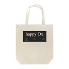 ryo watanabe | 渡辺竜の「happy Ox」タイポグラフィ トートバッグ