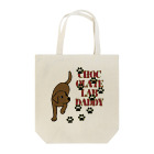 ハッピー・ラブラドールズのChocolate Lab Daddy　チョコレートラブラドール Tote Bag