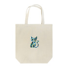大人かわいい動物の世界のカラフル猫 Tote Bag