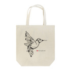 t-shirts-cafeのフォントイラストレーション『hummingbird（ハミングバード・ハチドリ）』 Tote Bag