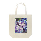 leafandcatの6月と紫陽花 トートバッグ