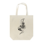 ゆめぴsuzuri.shopの蛇と薔薇 トートバッグ