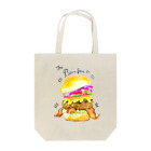 寿のお店やさんのThe hamburger★ トートバッグ