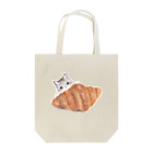 aiart aimiのクロワッサンとサバトラねこちゃん Tote Bag