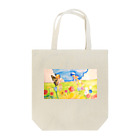 LIONの信仰的ショップの花畑の邂逅 Tote Bag