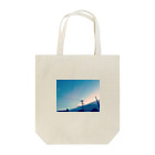 pipittoの夕焼けと電柱と月 Tote Bag