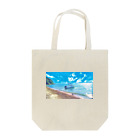 watertrickの常夏の海とサッカーボール Tote Bag