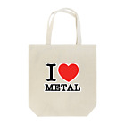 HachijuhachiのI LOVE METAL Tote Bag
