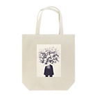 AQUAMETAVERSEの墨絵の様な花束と少女　ラフルール　1859 Tote Bag