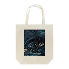 夜のアトリエのフルイドアートグッズ　夜の大海と夜の巨龍 Tote Bag