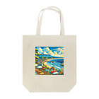 日本の風景 COOL JAPANの日本の風景:カフェから見える富士山と湘南の海 Tote Bag