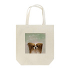 DOG FACEのパピヨン【わんデザイン 2月】 Tote Bag