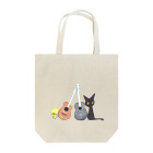tsubasamoonの天使のひよこちゃんと黒猫ムーン アコースティック Tote Bag