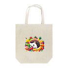 はりまみれのハリネズミとたくさんの果物 Tote Bag