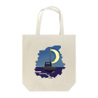 虎笑鬼　まうの月夜のヨット Tote Bag