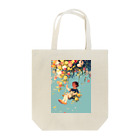 AQUAMETAVERSEの花ブランコに揺られ喜ぶ女の子　ラフルール　1859 Tote Bag