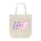 フセサクの走るネコとウサギ Tote Bag