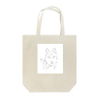 dashiのhusky in hoodie Tote Bag