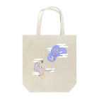 オリエンタルかたつむりの龍虎図 with POM Tote Bag