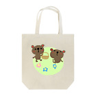 ワックマちゃんのわっくま　くまの花摘み Tote Bag