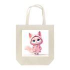 TomaTracksのピンクのパーカーをまとったクールな猫 Tote Bag