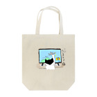 ねこがすき（ハチワレ猫姉妹のママ）のテレビたまとり猫 Tote Bag