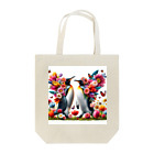 zenjoyのフラワーペンギン Tote Bag