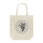 🍀葉っぱちゃんねる🍀の猫の秘密結社（白） Tote Bag