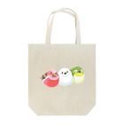 オムタマスタジオの小鳥の三色団子 Tote Bag