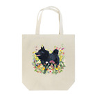 Doggie Freaksのお花畑のスキッパーキ Tote Bag