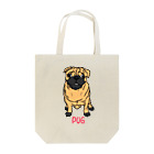 2438 DESIGNのPUG DOG トートバッグ