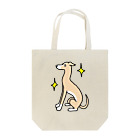 Cute mascot dogsのItalian Greyhound sitting トートバッグ
