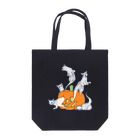 wakutaのジャックオーランタンと猫(背景透過ver.) #toneko Tote Bag