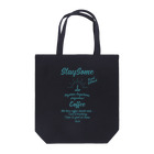 STAYSOME COFFEEのSTAYSOMECOFFEEトートバック(グリーンプリント) Tote Bag