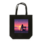 空が好きの夕日女の子① Tote Bag