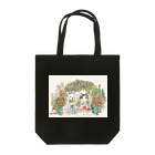 猫のきぬくんのお店のしらたまくんとみーにゃん　ローズガーデンツアー Tote Bag