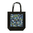 WAMI ARTの猫迷彩blue Tote Bag