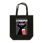 SugarWaterCat SHOPの映画 黒猫 3D CINEMA CAT ねこ ネコ トートバッグ