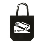 QUQU_WORKSのノーラングラーノーライフ 登坂デザイン ジープ ホワイト Tote Bag